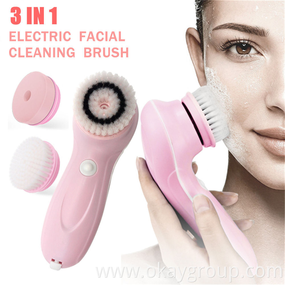 Exfoliating deep cleansing facial cleansing brush rechargeable electric facial cleansing brush